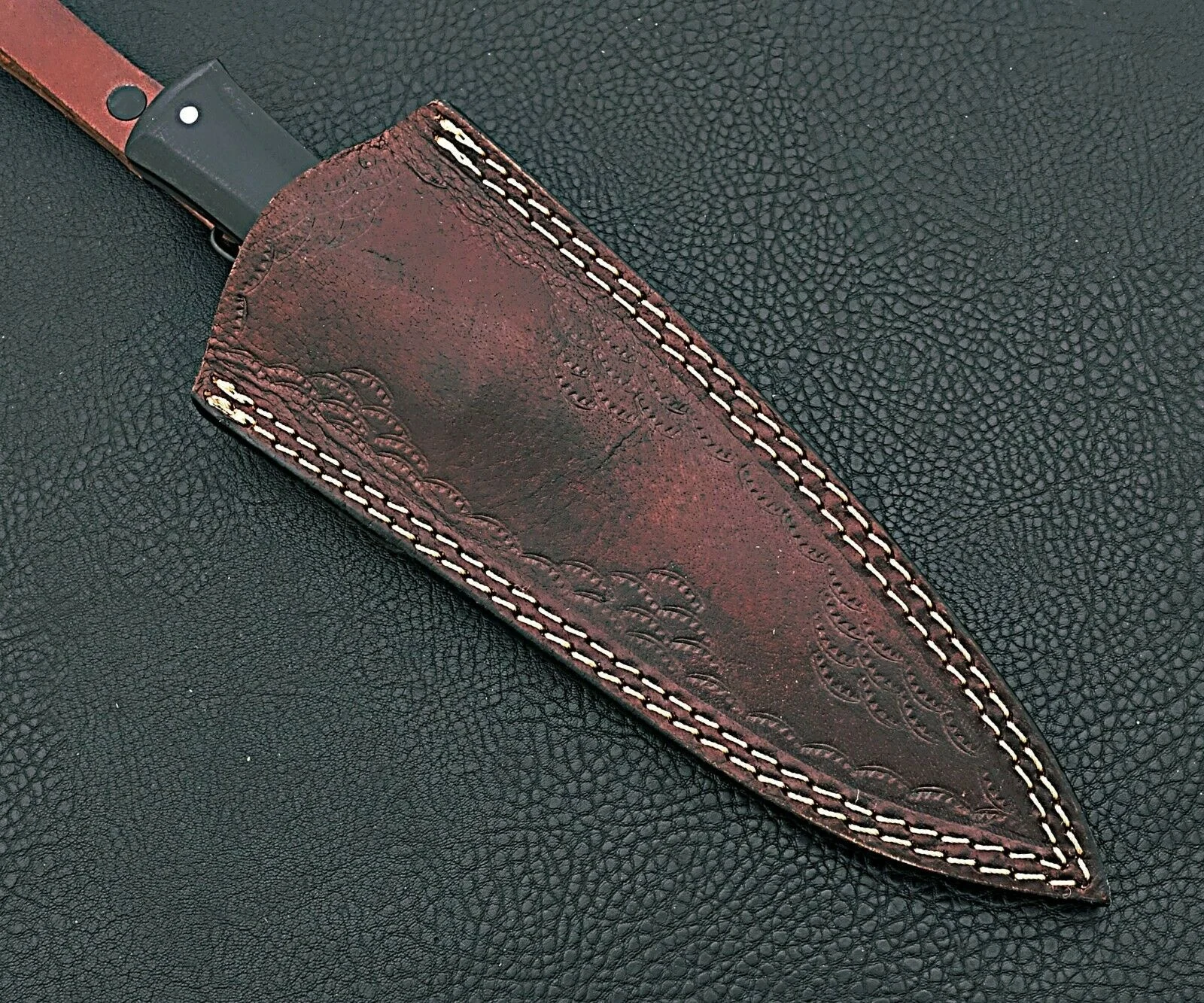 Beautiful Sizzco Stainless Steel Fixed Forged Blade Hunting Camping Knife Gift For Him Handle Acrylic Resin