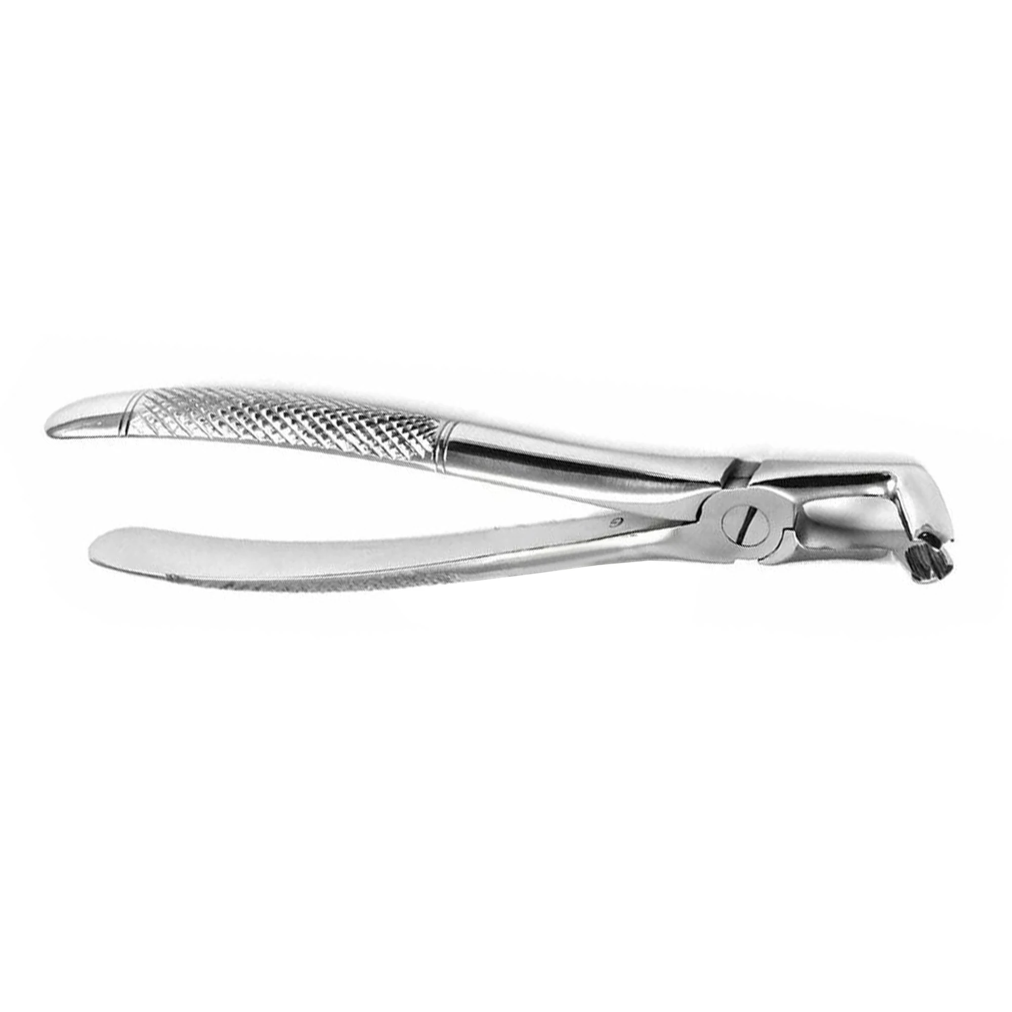 Silver Color Excellent Polished End Dental Tooth Extraction Forceps Lower Root Pick Up Removing Dental Atraumatic Forceps