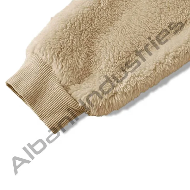 2021 OEM Custom pullover cashmere shearling berber sherpa fleece hoodies for men polar fleece hoodie