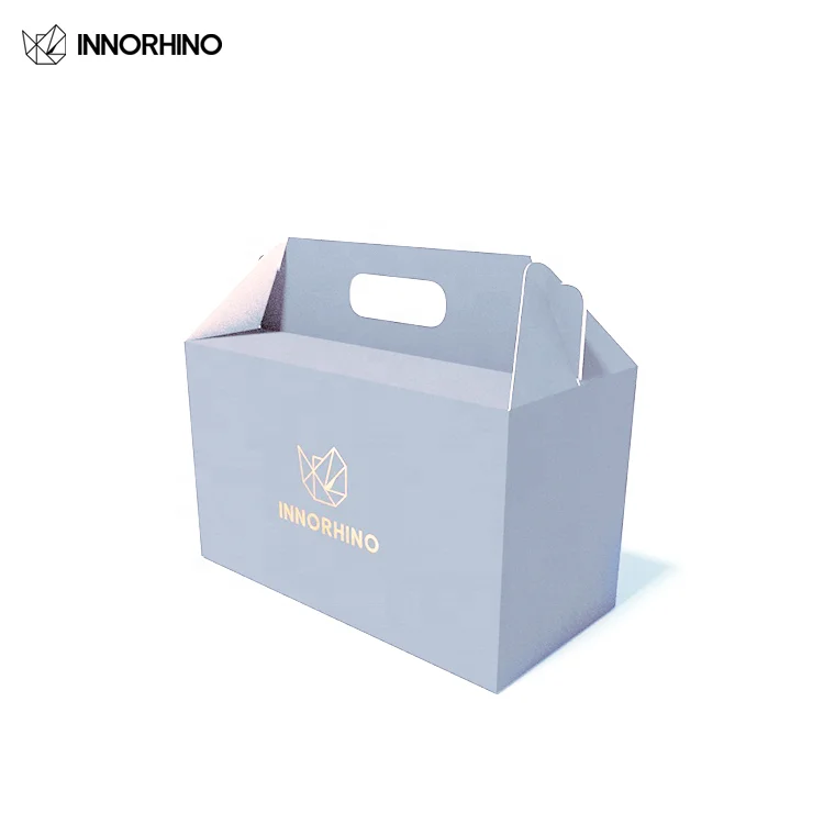 Favor Box Packaging Wedding Party Banquet Takeout Food Pastries Cake Dessert Cookies Candy Gift with handle Customized INNORHINO