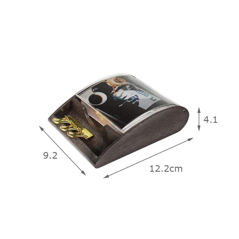 Home Acrylic Eco Friendly Coffee Ground Note Tray Office Stationery