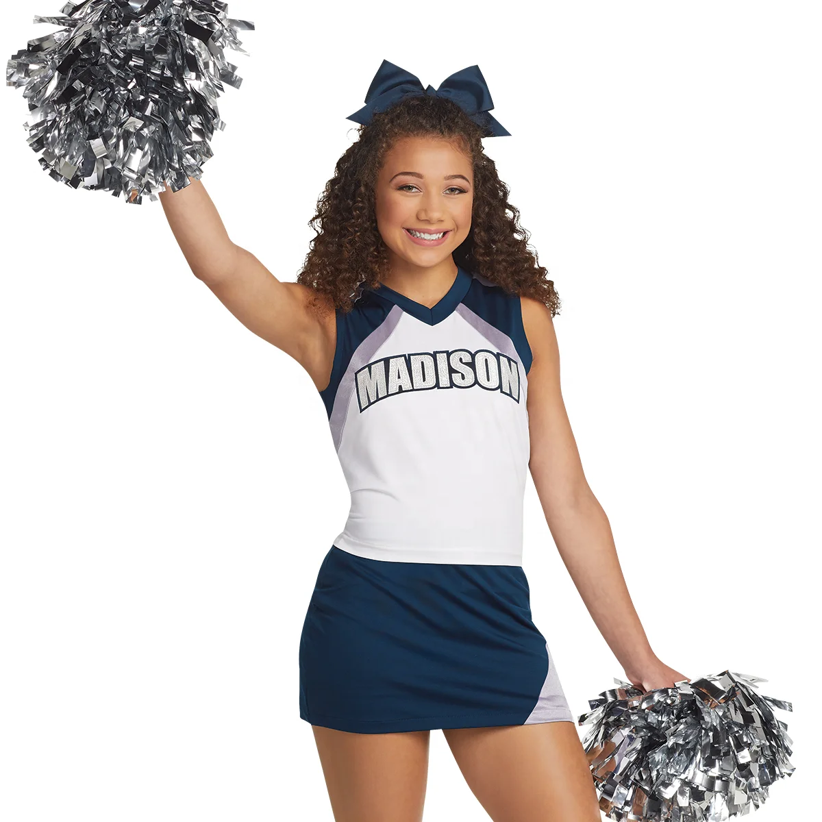 Fashion cheerleading uniforms sublimation girls cheerleader team custom hot cheer dance uniform for high school student