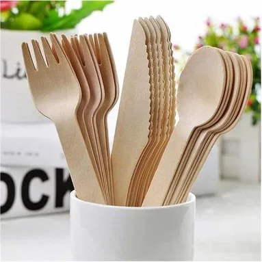 Disposable Wooden Cutlery | Eco-Friendly Birchwood Spoons, Forks, knives, skewers | Amazon Top Listed Bamboo Cutlery Set
