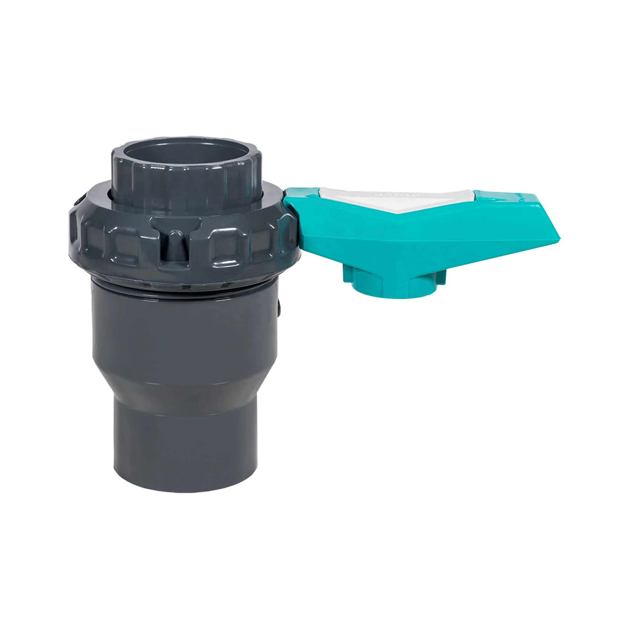 Single union ball valve UPVC by Turkish manufacturer hot sale for irrigation  easy control by handle  control water