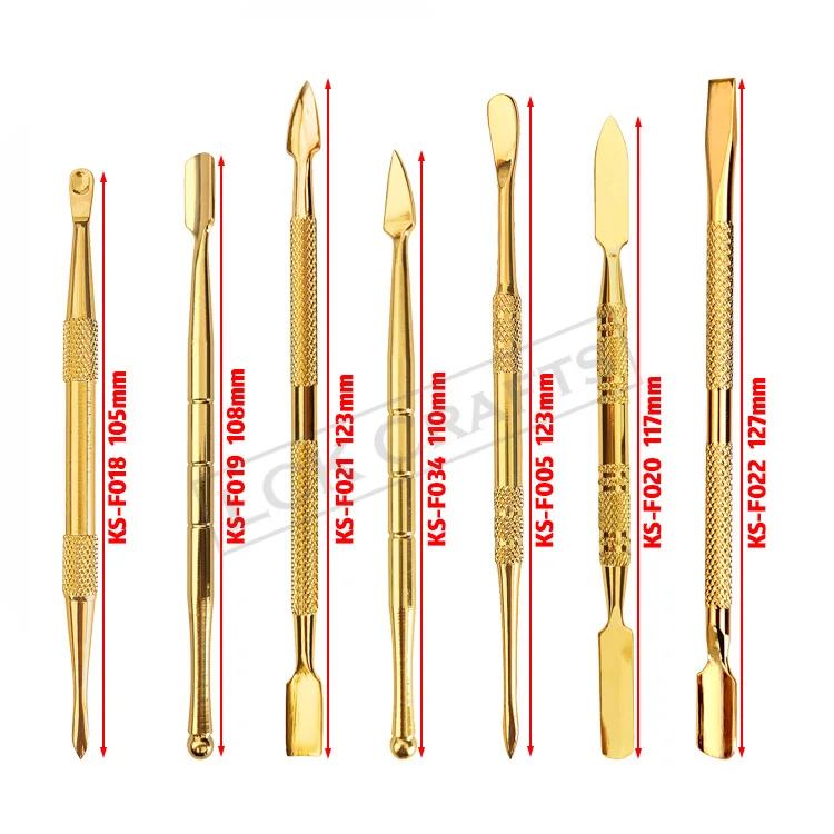 Wax Dental Clay Carvers Kit 5 Piece Stainless Steel Metal Spatula Set