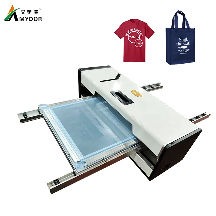 Save Time Amydor AMD550 Digital Screen Printer Machine for T-shirts Silk Screen Plate Printing No Need Exposure and Film