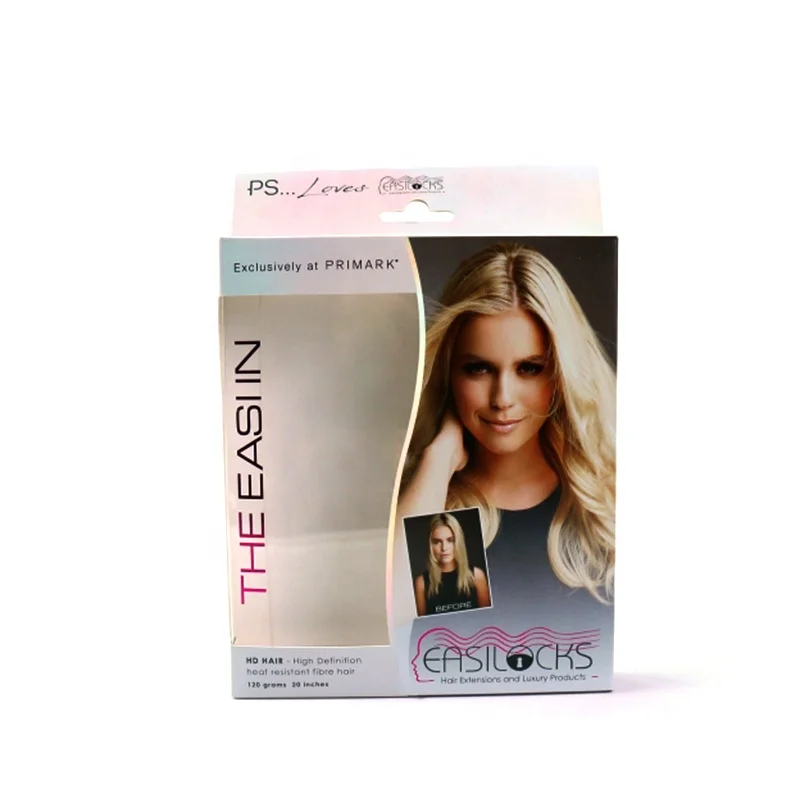 Wholesale Latest Design Luxury Manufacturer Custom Hair Extensions Packaging Box