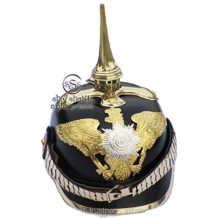 Средневековая немецкая прусская Броня Pickelhaube шлем Рыцарь исторический кожаный