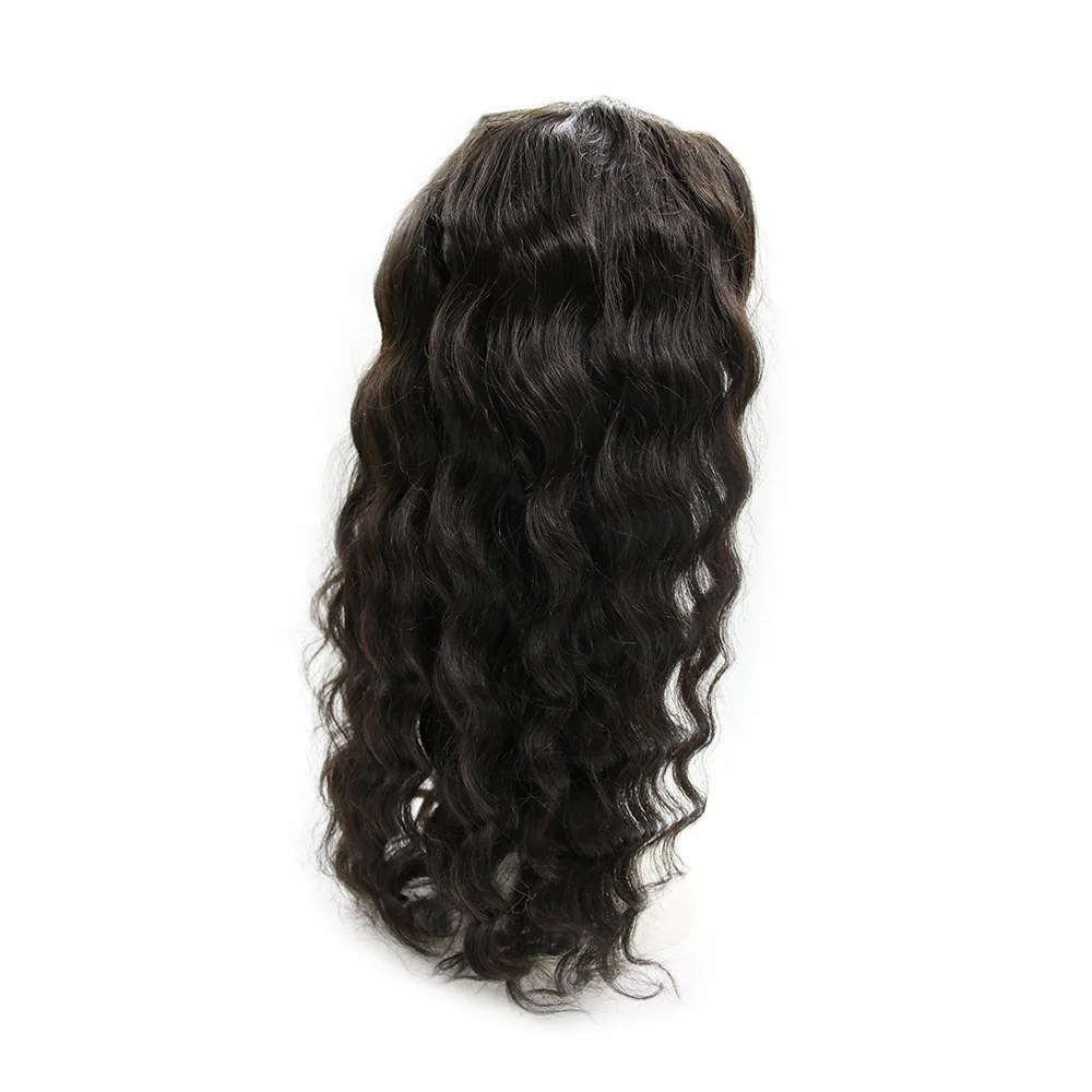 Top sale 100% wigs human hair lace front 18 Inch body wavy natural black color  Grade 12A wholesale price OBM ODM