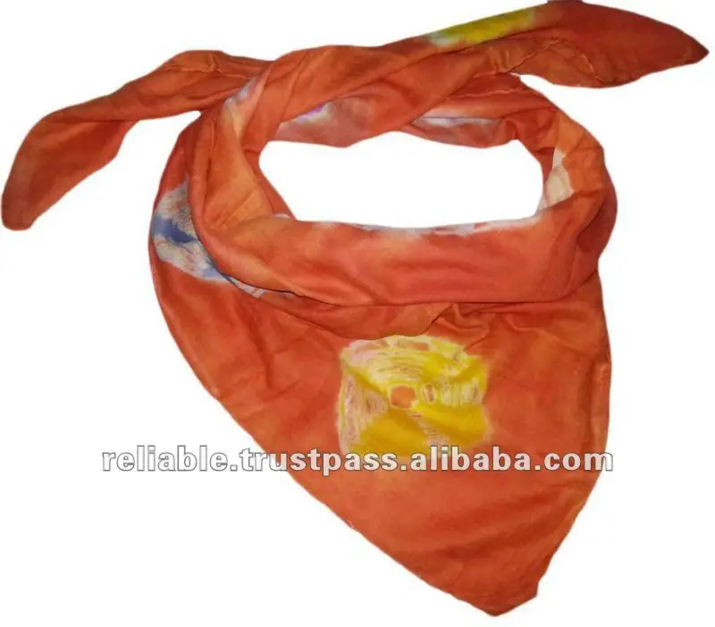 COLOR FASHION CHEAP TIE DYE SCARF