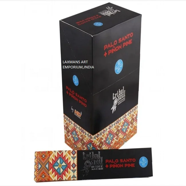 Hot Sale Popular Tribal Soul Brand Palo Santo + Pine Perfumed Incense Sticks pack From India tribal soul incense sticks