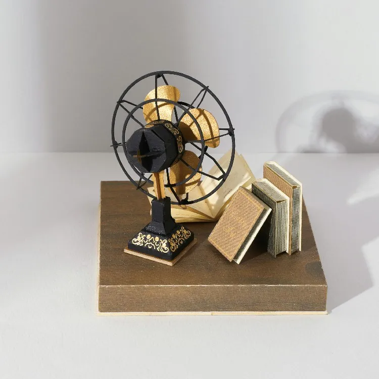 [4R] Wholesale Vintage Fan DIY Paper Model Craft Kit