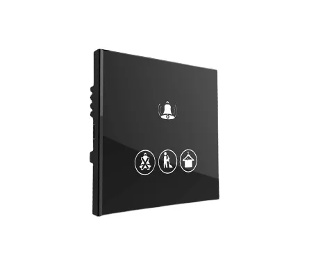 Customized Hotel Doorplate Touch Switch DND MUR Laundry Doorbell LOGO Room Number Sign Electronic Tempered glass LED Doorplate