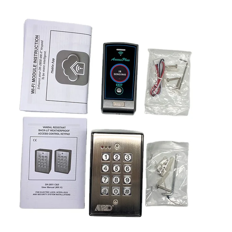 Compact Size Home Office Use Smart Access Control Systems Keypad iOS Android App Control Metal Housing Surface Mount Door Entry