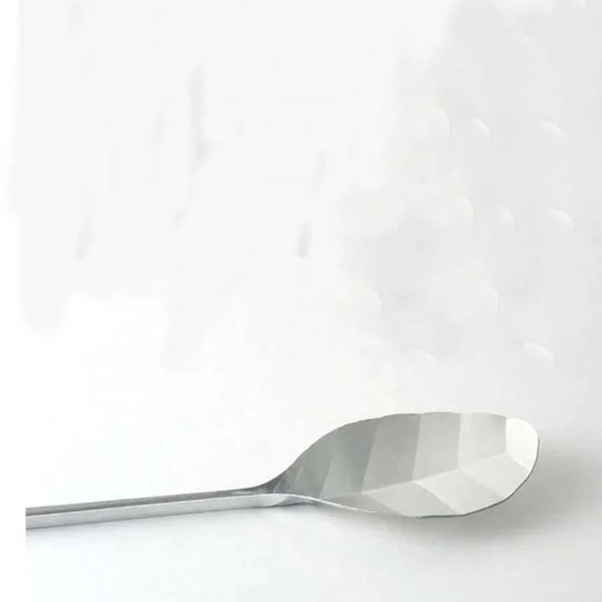 Salad Serving Spoon & Fork With Round Long Banging Handle stainless steel Silver Full Copper Spoon & Fork serving  set