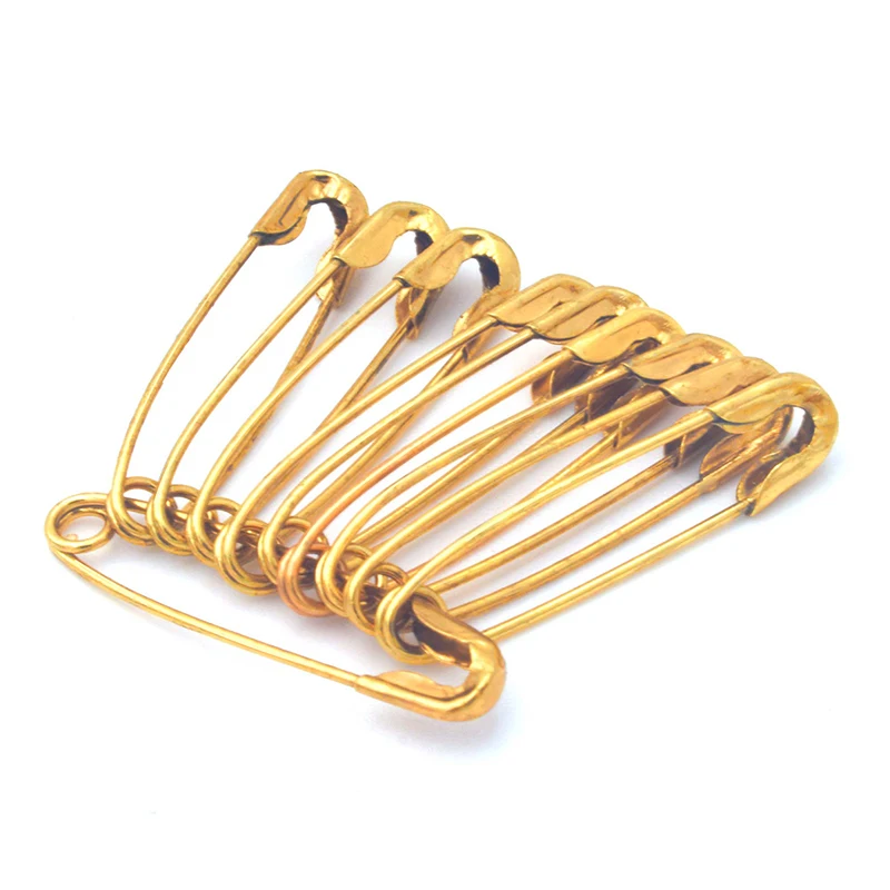 Prym 071136 Sewing Accessories Gold Plated Safety Pins Brass Garment pins in bulk, Box of 1000 pcs