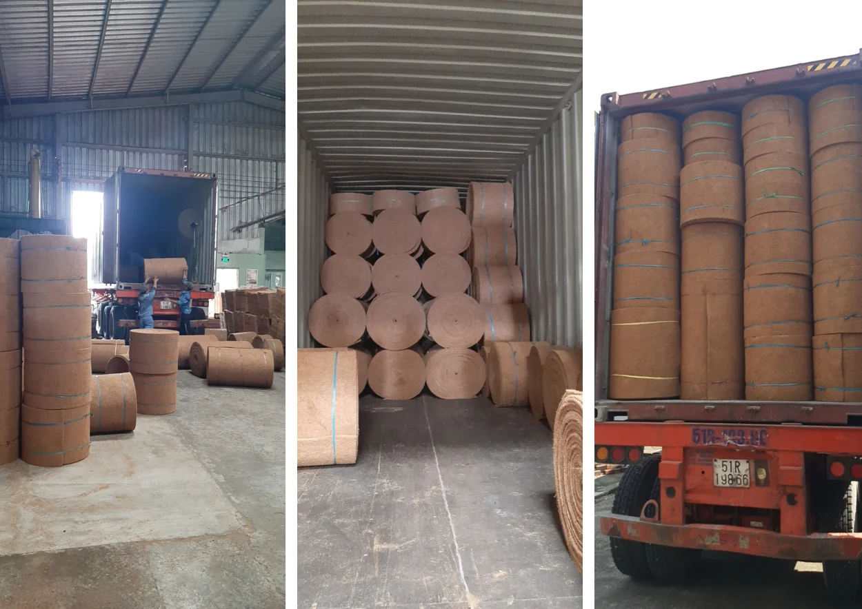 Химически стойкий экологически чистый кокосовое волокно коврик из конопляного волокна для борьбы с сорняками