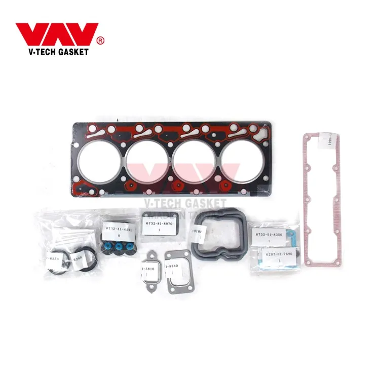 6732-K1-1100/6732-K2-1200 комплект запасных частей двигателя для прокладки KOMATSU S4D102