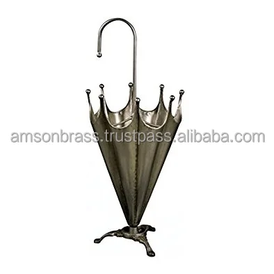 Hammered Brass Umbrella Stand Wholesale Standing Umbrella Holder for Indoor / Outdoor