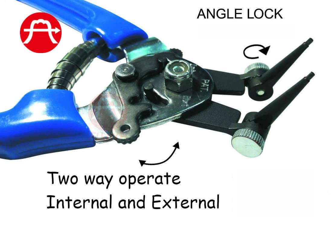 2023 FUJIYA Multifunction Adjustable Cr-V tips Heavy Duty Snap Ring Circlip Plier 6 IN 1