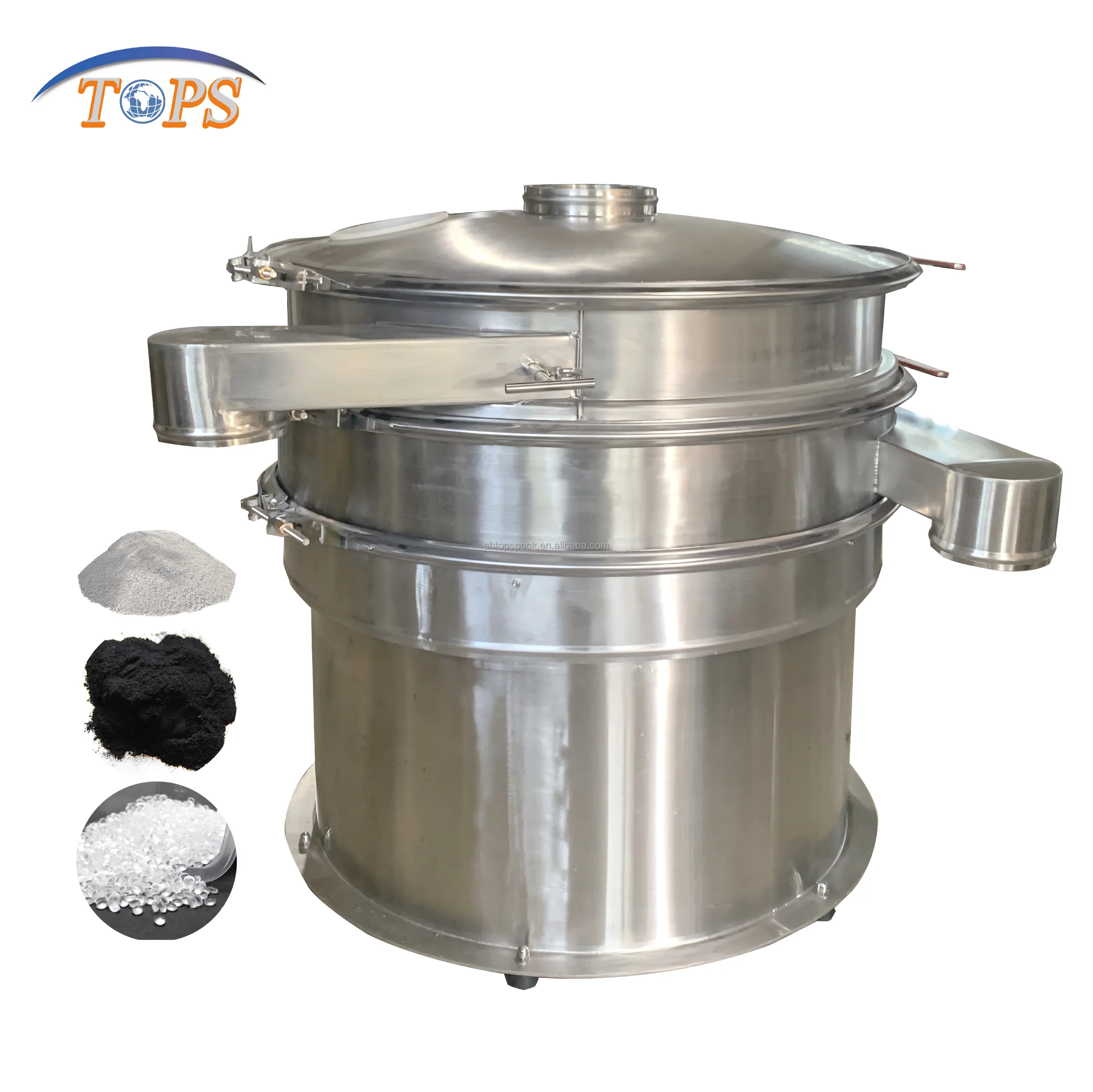 Multi-Functional 1200mm Vibrating Screen Machine Silica Sand Quartz Sand Calcium Carbonate Flour Sieving Machine