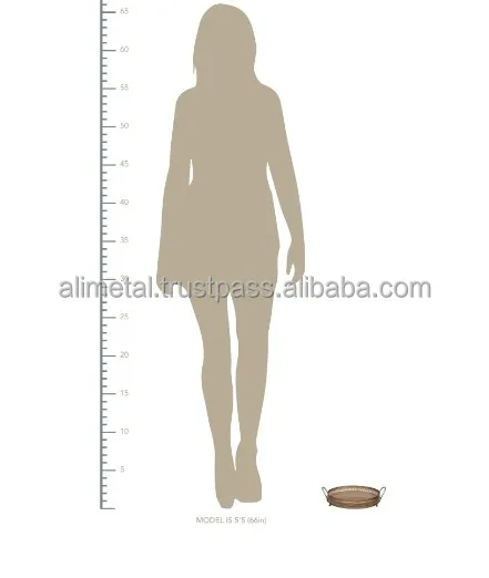 Metal Decorative Serving Tray Or Serving Platter For Hotels Restaurant And Dining Customizable