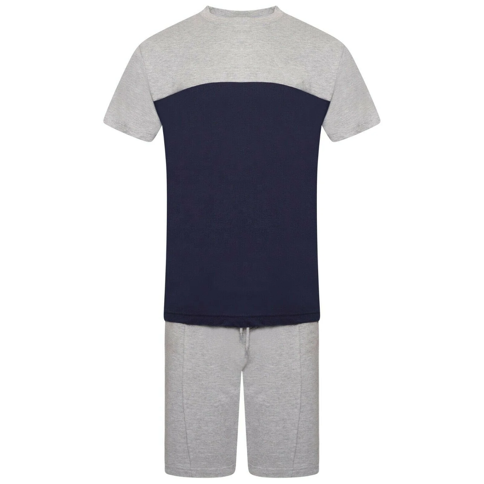 100% Cotton Mens Set Wholesale mens suit active wear 2  piece shorts set