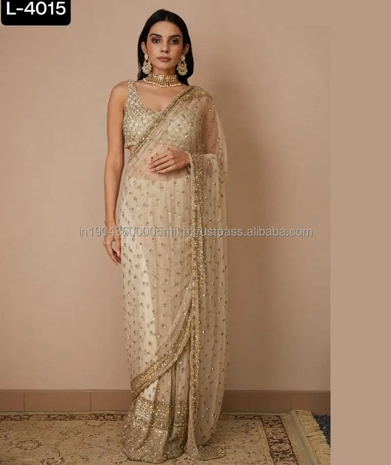 Indian Designer Soft Banarasi silk saree with Pure silk kanjivaram silk saree indian for Wedding and Party for Women
