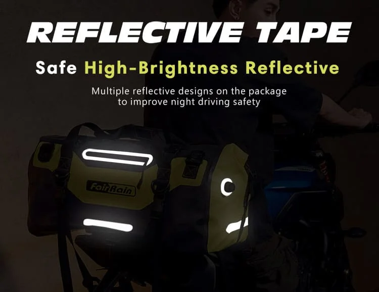 PVC Waterproof Motorcycle Back Seat Bag