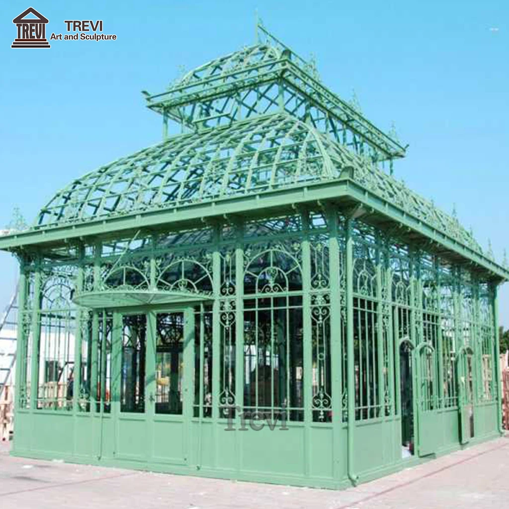 Customized Design Luxury Outdoor High Quality  Wrought Iron Gazebos For Garden