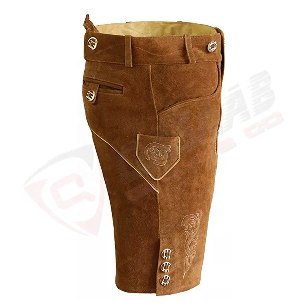 Men & Women Breathable Bavarian Lederhosen Short-Bert Latest-Germans Bavarian-shorts With-belt