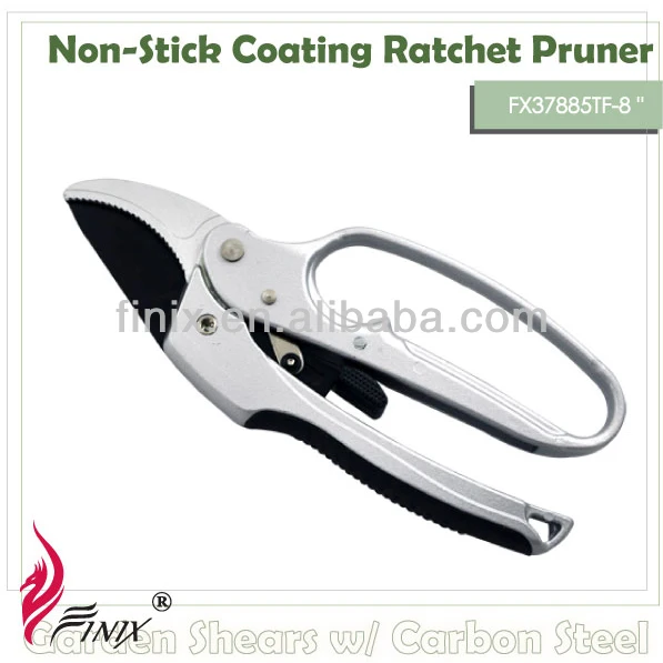 6.5 Inch Garden Pruning Shears with Curved Carbon Steel Blades, Durable & Sharp Garden Scissors for Plant Trimming, and Cutting