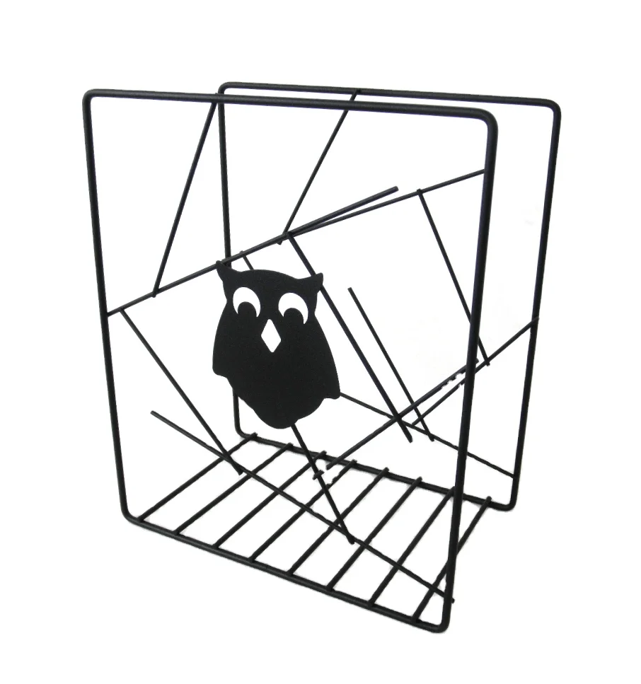 Animal Shape Owl Magazine Books Rack Home Office 2023 New Design Houseware Storage