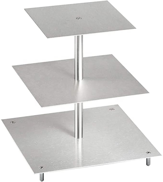 Customizable Modern Cake Stand Simple Metal Shape Metal & Resin Display Stand for Parties Weddings and Restaurants