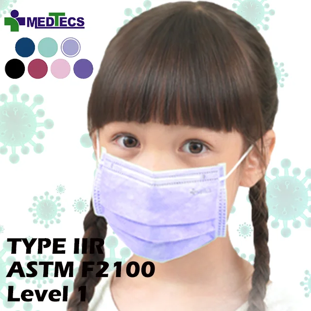 ISO9001 13485 Surgical Disposable 3Ply Kids Medical Face Mask For Children