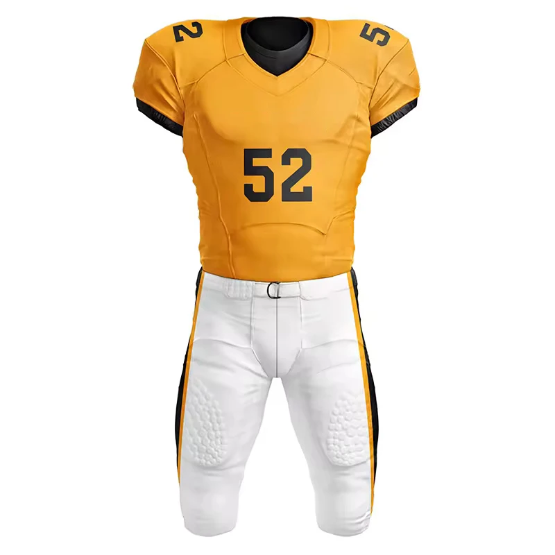 Wholesale Youth Football Jersey Sets Customized Full Sublimation American Football Uniforms