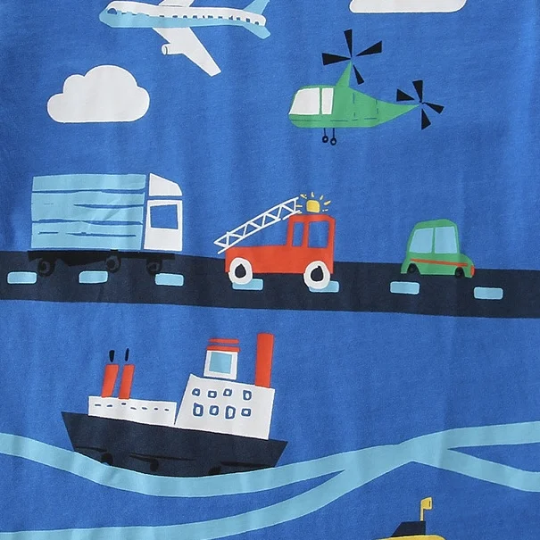 Toddler Clothes 2-8 Years t-shirts for boys Short Sleeve Children Top Cartoon Car Print kids tshirt