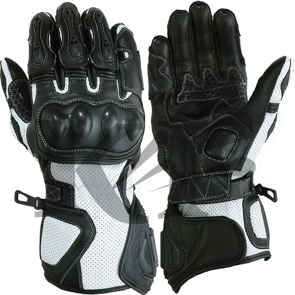 High quality new style Motorbike Genuine leather gloves for racing custom logo and color available USA