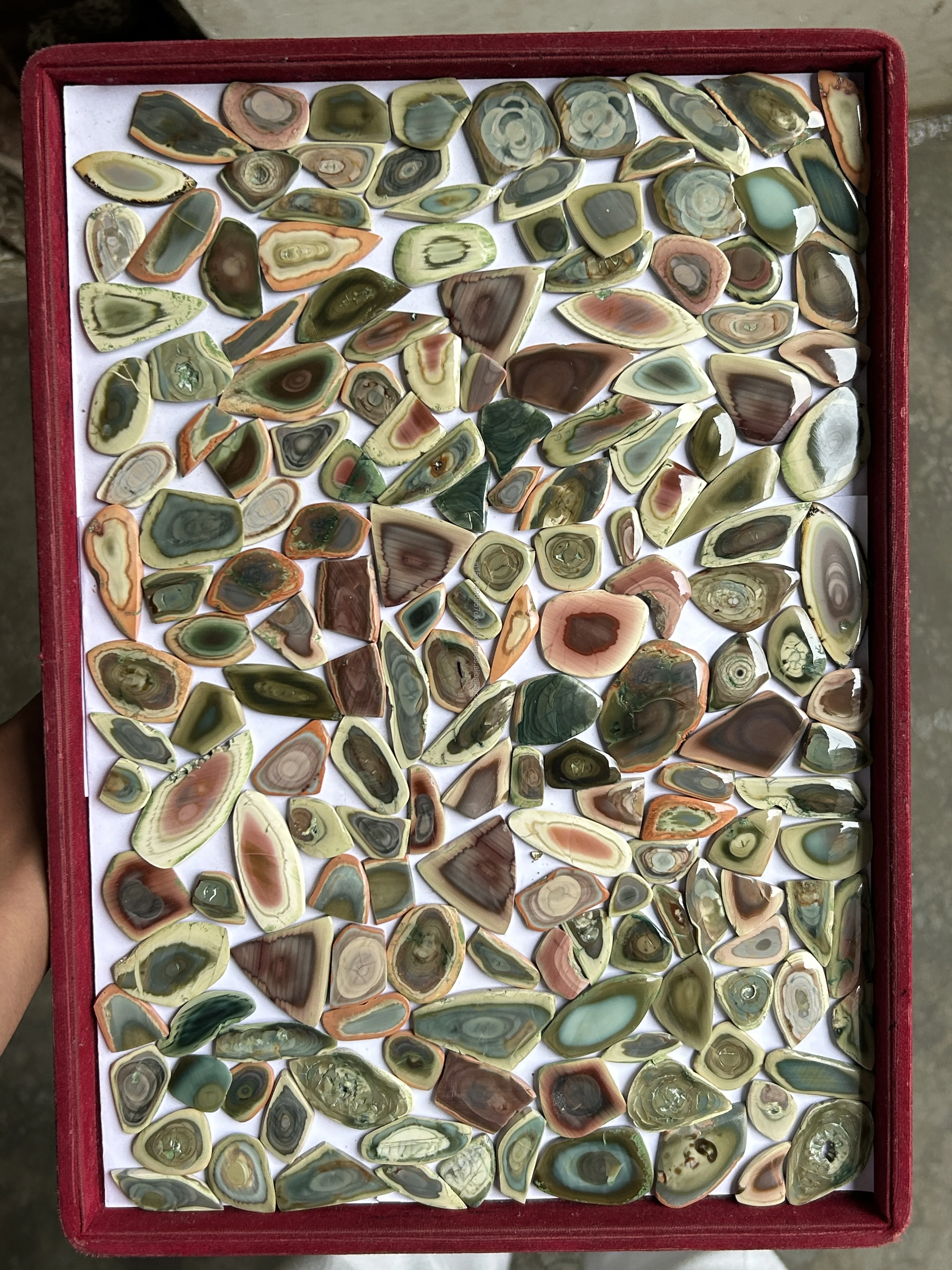 BEST SELLING Natural Imperial Jasper Slices Top Grade Quality Imperial Jasper Slice Loose Gemstone For Making Jewelry