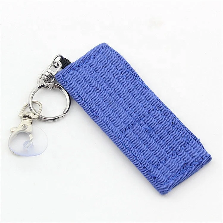 Cheap Wholesale Martial Arts Taekwondo/Karate Mini Belt Key Chains Accessory Custom Embroidery Martial Arts Belt Key Chain