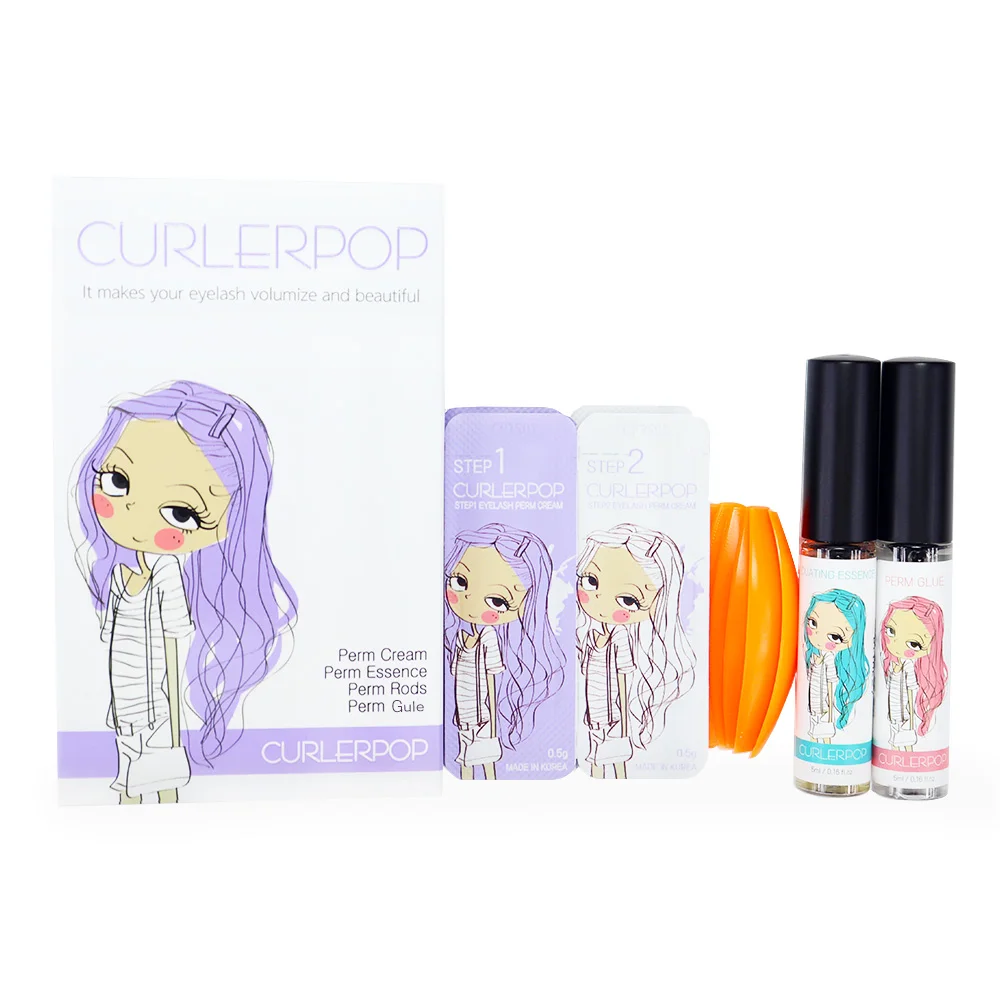 private label CURLERPOP LASH LIFTING KIT Eyelash Lifting Perm Eyebrow  Korean Made lash lift kit curl perm lotion