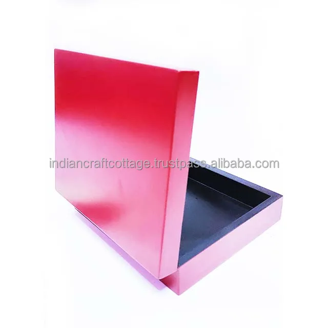 MDF Jewelry Box with high finishing coated Color for multi purpose customized color and inner lining by indian craft cottage