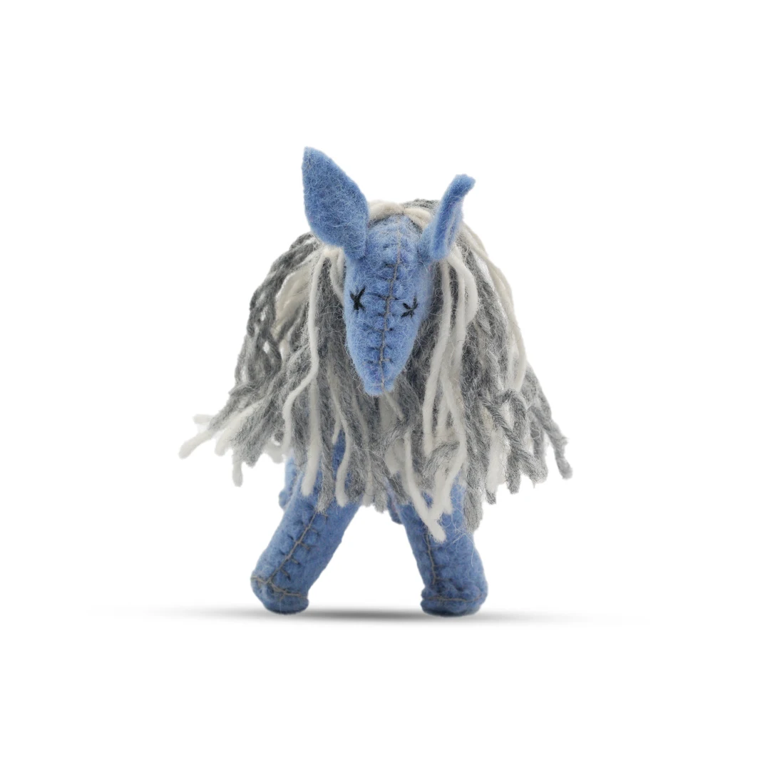 High Quality Unisex Horse Design Felted Soft Toy Natural Woven Accessory Fashionable Gift Item from Nepal