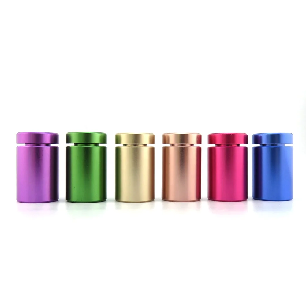 13mm 19mm 25mm Anodized Aluminum Aluminum Sign standoff Wall Mounted Sign Stand off spacer, Mirror Glass Screw Standoffs