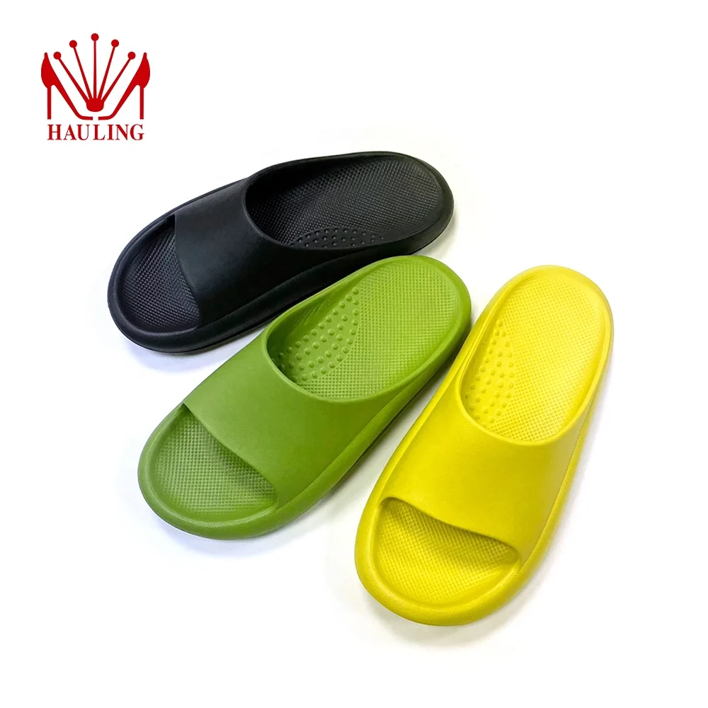 2022 light weight anti-slip Women Sandals Soft Thick Sole house slides pure color Indoor eva slipper and sandal