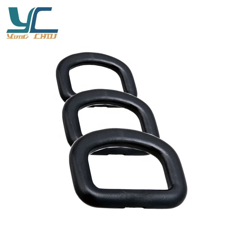 Customizable handbag hardware plastic d loop ring belts