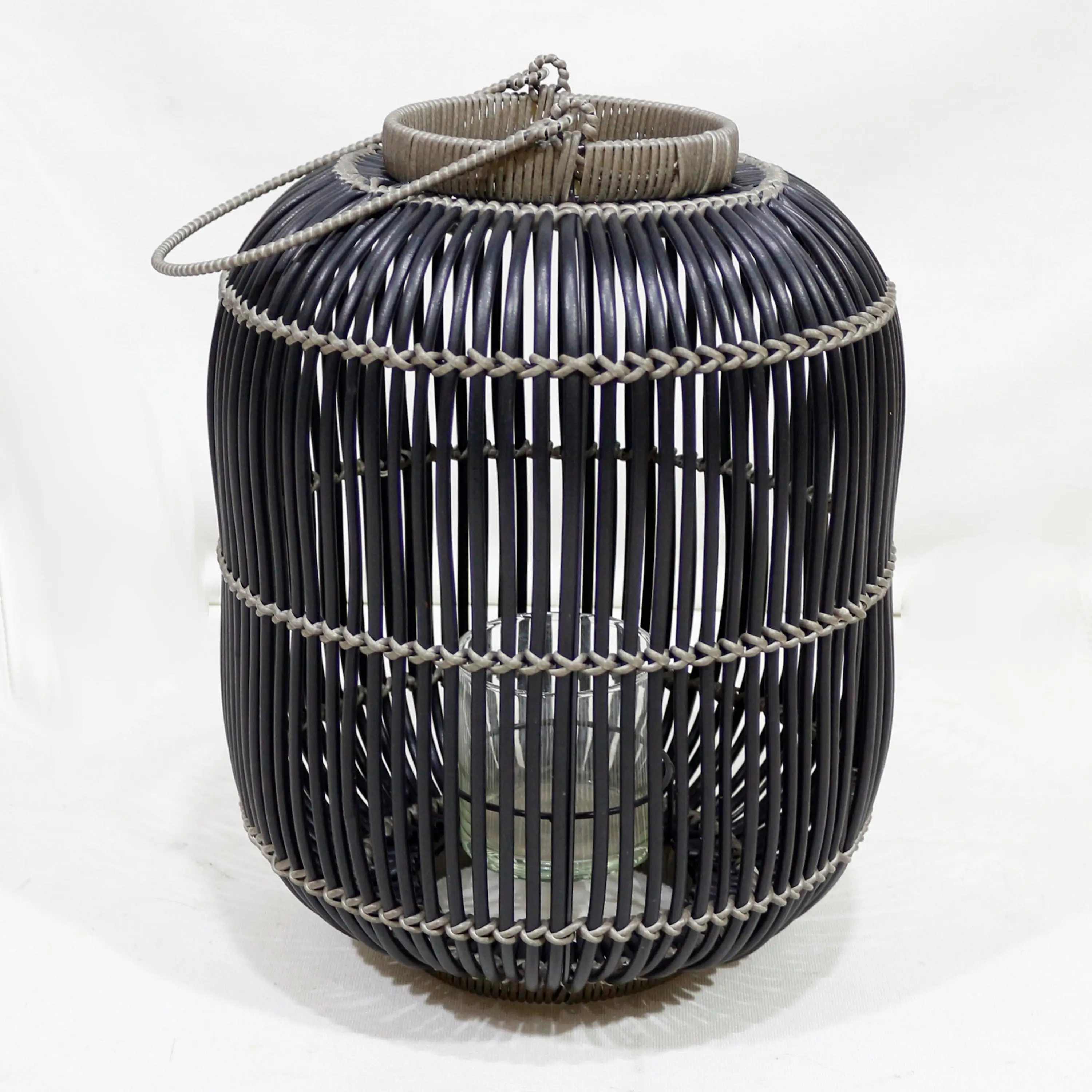 Comehome-Rattan woven bamboo weaving natural Lantern Handcrafted For Garden Decor