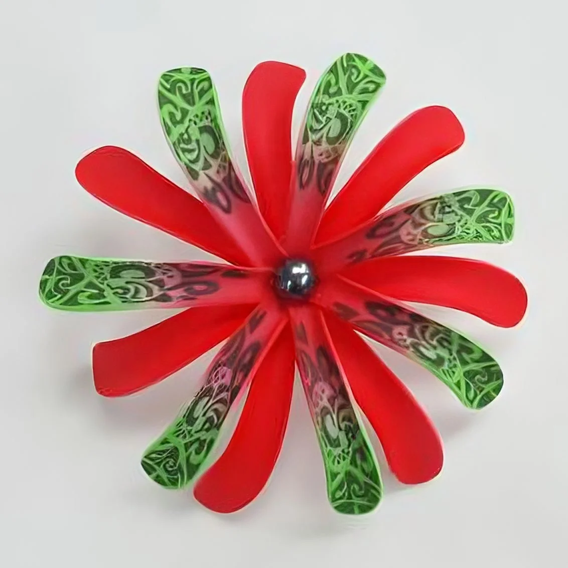 Best seller good quality Handcraft Handmade artificial tahitian foam flower with special tattoo and color pattern