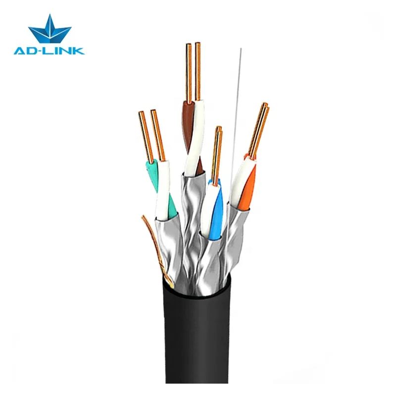 High Quality 1000ft 305M Coiled Pull Box or Wooden Reel Copper Cable U/FTP Cat6A Cable