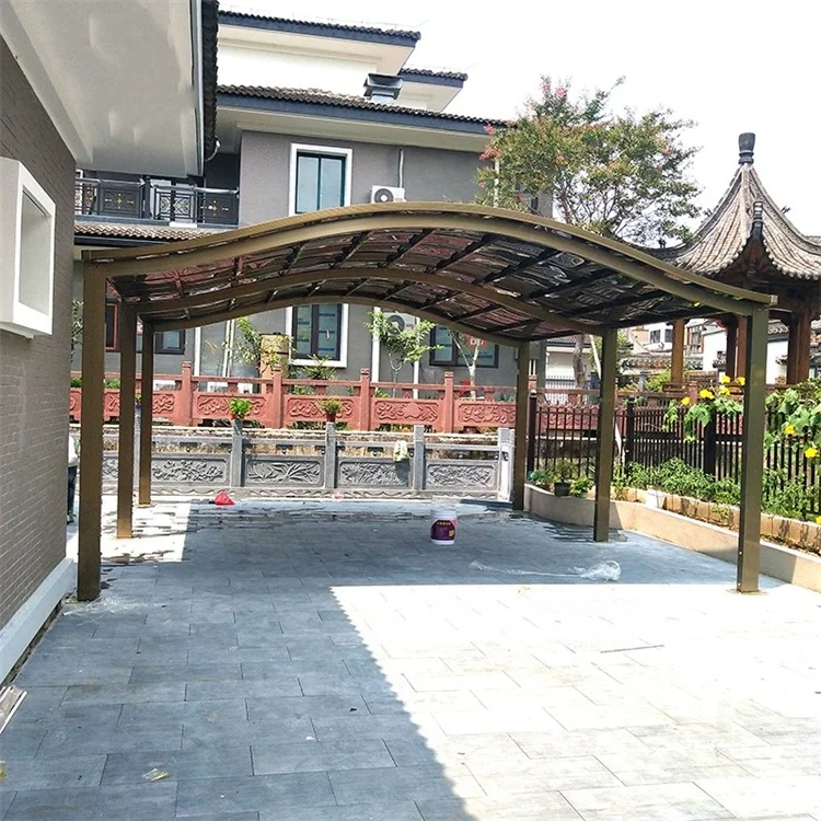 Polycarbonate Roofing Shield Sporting Good Shop Front Canopy Awning Side Sky Sheet Sliding Door Car Port Canopy